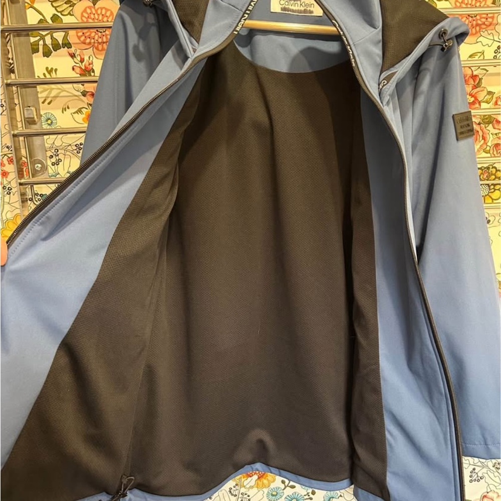 Calvin Klein Collection Blue Hooded Jacket - Picture 2 of 3